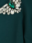 Платье прямого кроя с украшением из кристаллов Marina Rinaldi  –  Деталь
