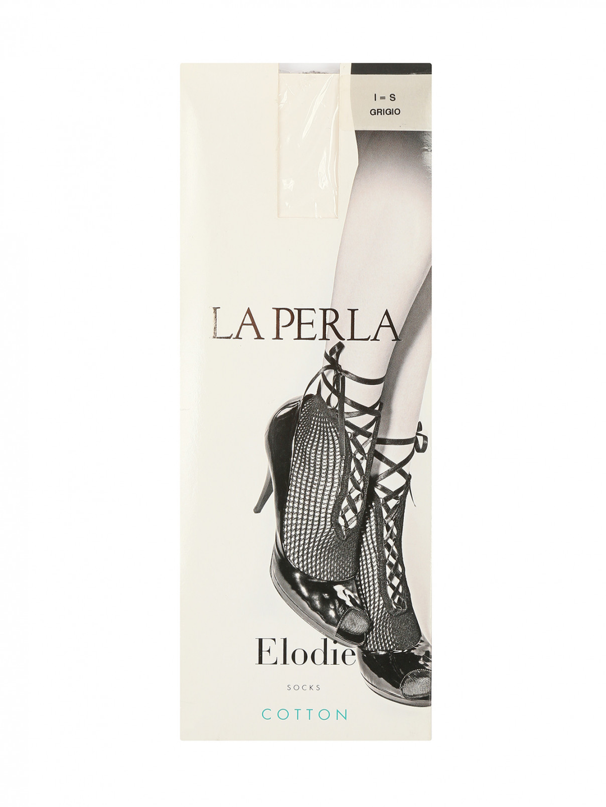 Носки с декоративными завязками La Perla  –  Общий вид  – Цвет:  Серый