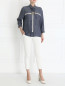 Блуза из шелка с декоративными молниями Barbara Bui  –  Модель Общий вид