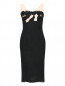 Платье-футляр из шерсти декорированное вышивкой Moschino Cheap&Chic  –  Общий вид