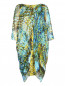 Платье из шелка свободного кроя с узором Alberta Ferretti  –  Общий вид