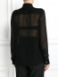 Блуза из хлопка и шелка с воланом Jean Paul Gaultier  –  Модель Верх-Низ1