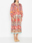 Платье в бохо стиле с узором Luisa Spagnoli  –  МодельВерхНиз