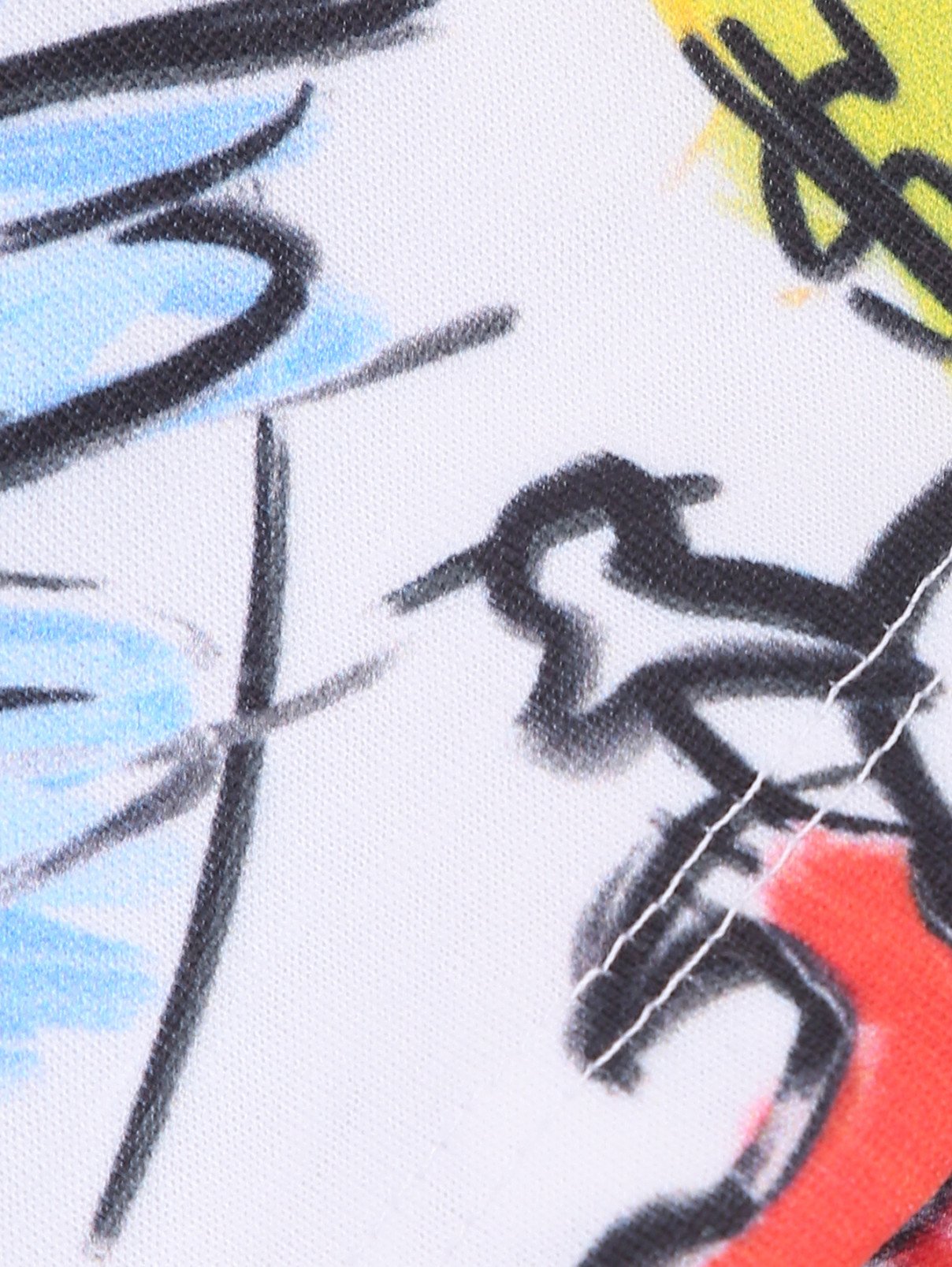 Хлопковая футболка с принтом и стразами Philipp Plein  –  Деталь  – Цвет:  Мультиколор