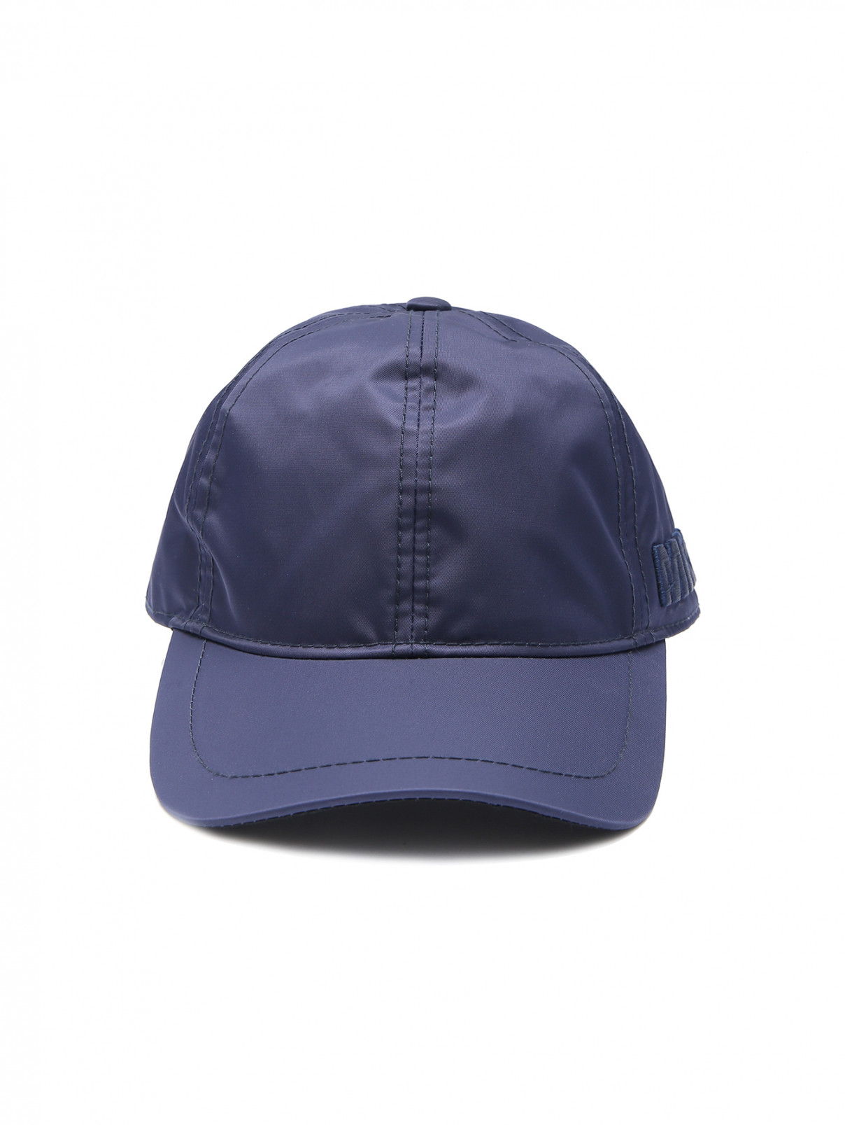 Однотонная кепка с логотипом Marina Rinaldi  –  Общий вид  – Цвет:  Синий