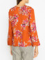 Блуза прямого кроя с цветочным узором Max&Co  –  МодельВерхНиз1