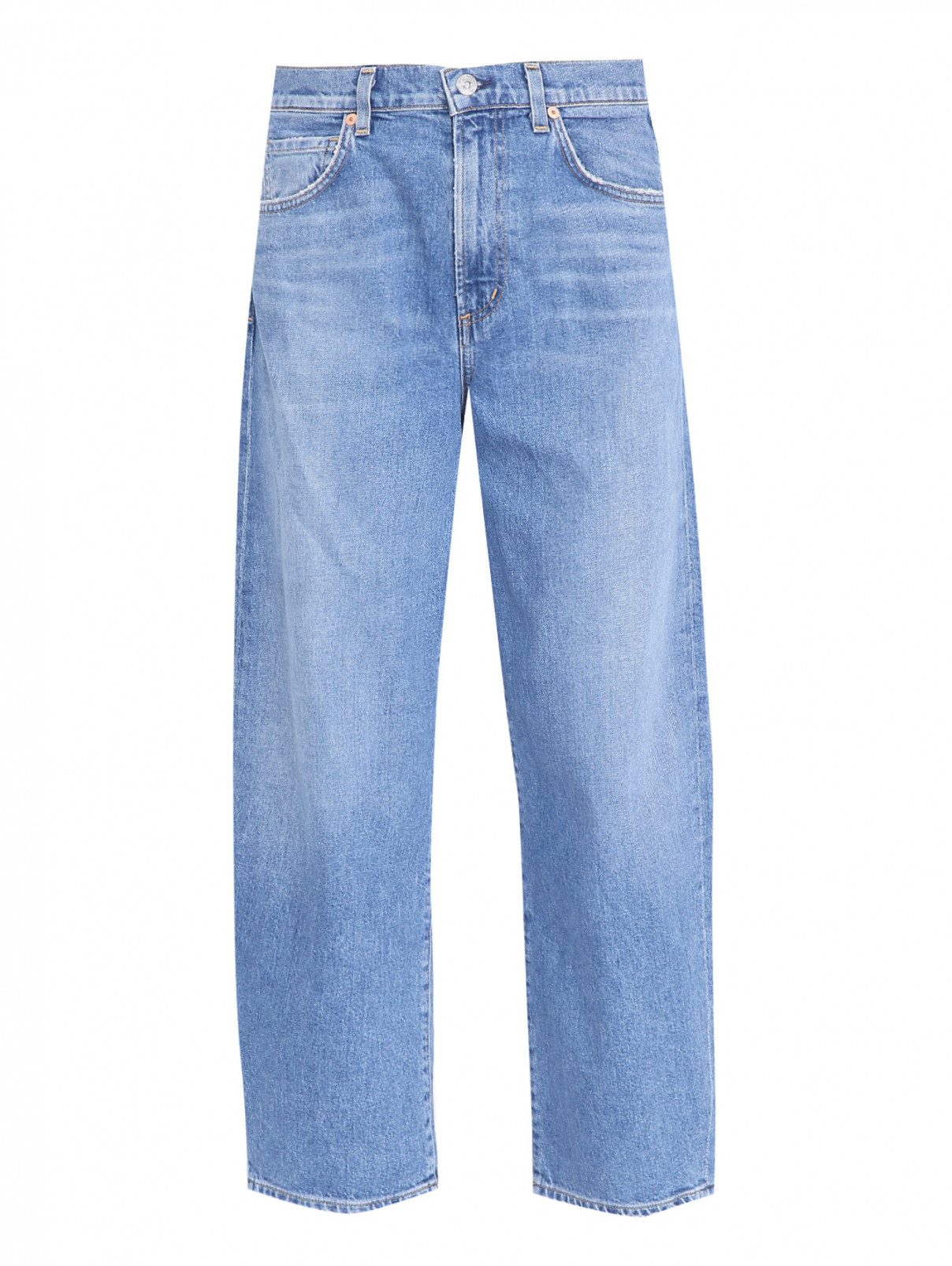 Укороченные джинсы из хлопка Citizens of Humanity  –  Общий вид  – Цвет:  Синий