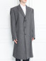 Пальто однобортное из шерсти Corneliani  –  Модель Верх-Низ