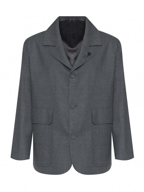 Свободный пиджак с накладными карманами LARDINI - Общий вид