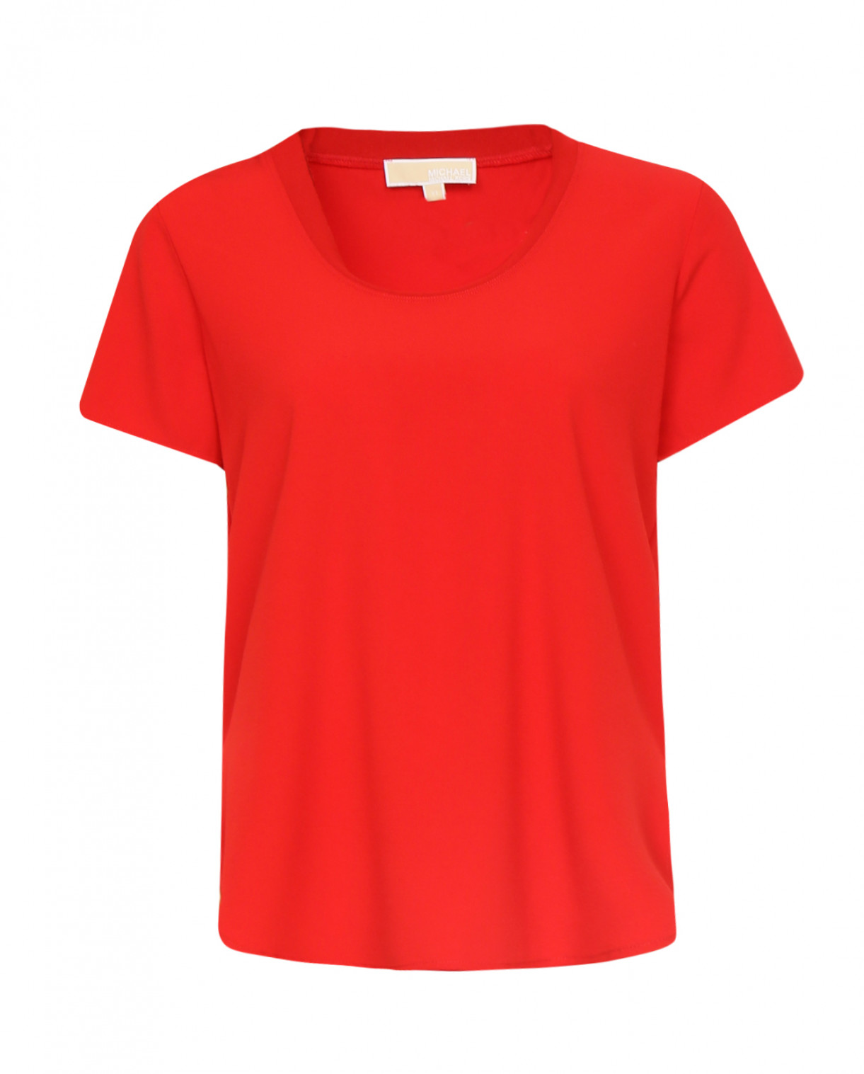 Базовая футболка Michael by Michael Kors  –  Общий вид  – Цвет:  Красный
