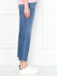 Укороченные джинсы прямого кроя Paige  –  МодельВерхНиз2