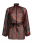 Блуза из шелка с узором Jean Paul Gaultier  –  Общий вид