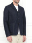 Пиджак из денима  с контрастным швом Jil Sander  –  Модель Верх-Низ
