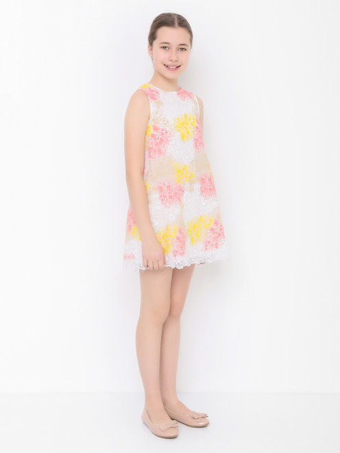 Платье-трапеция без рукавов Ermanno Scervino Junior - МодельВерхНиз