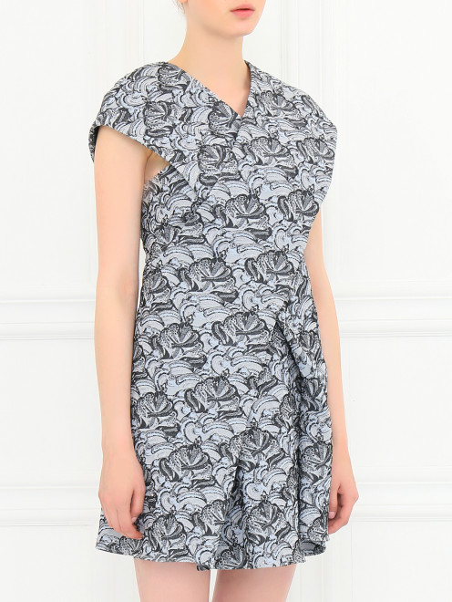 Платье-мини из фактурной ткани Kenzo - Модель Верх-Низ