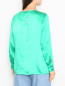 Однотонная блуза из шелка Marina Rinaldi  –  МодельВерхНиз1
