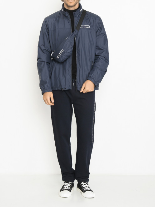 Куртка на молнии с поясной сумкой Karl Lagerfeld - МодельОбщийВид