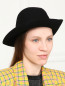Шляпа из шерсти с декоративной деталью Borsalino  –  МодельОбщийВид