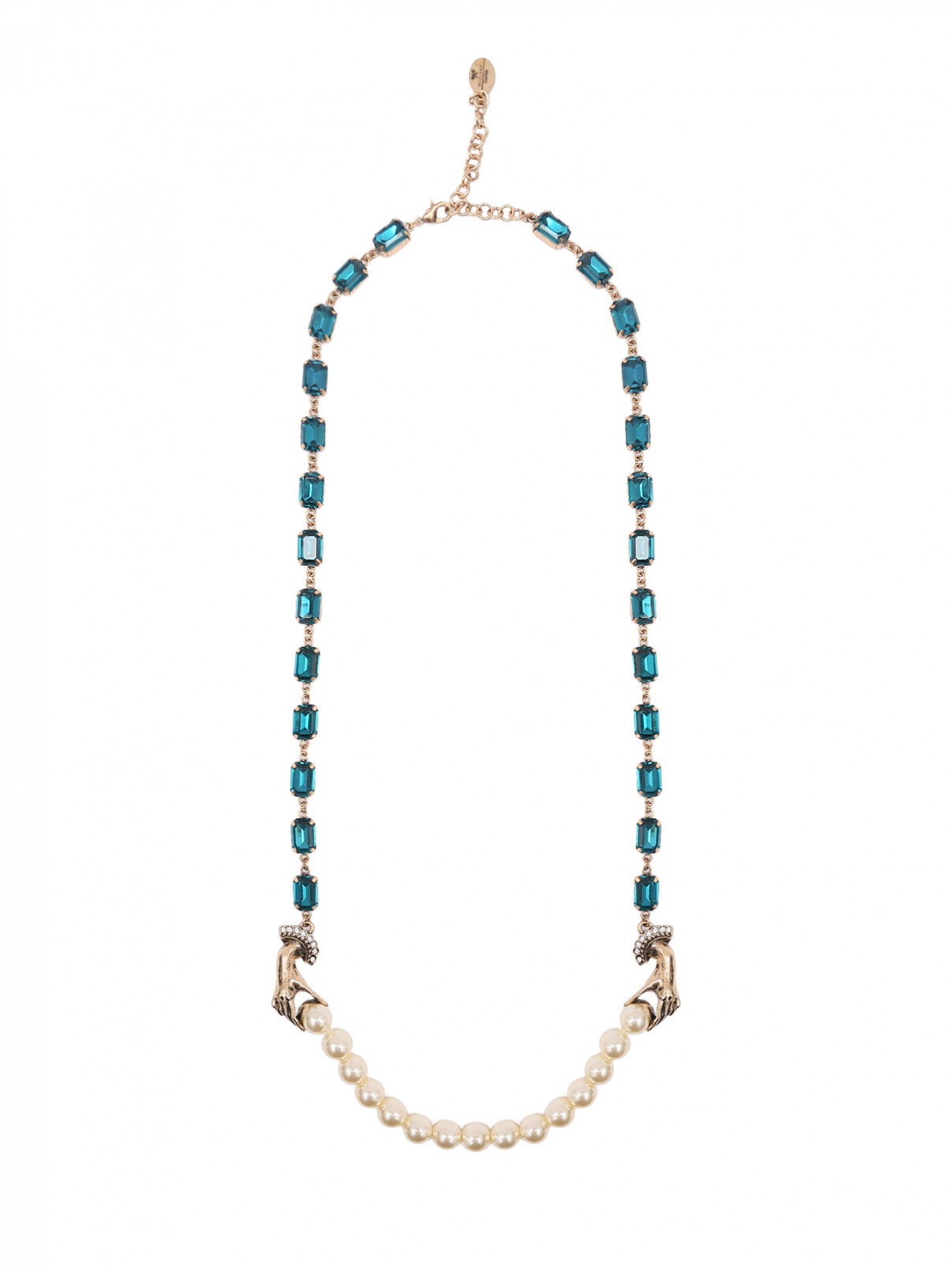 Комбинированное ожерелье из металла Weekend Max Mara  –  Общий вид  – Цвет:  Золотой