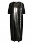 Платье-миди с коротким рукавом и контрастной отделкой Jil Sander  –  Общий вид