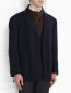 Пиджак однобортный из шерсти с кожаным подкладом Corneliani  –  Модель Верх-Низ
