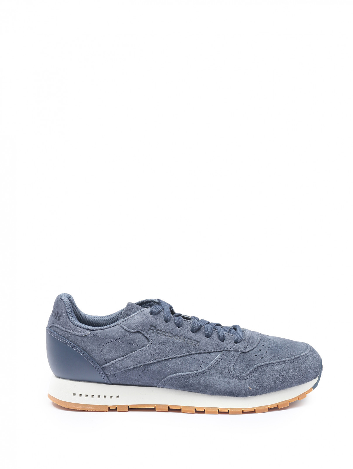 Однотонные кроссовки на шнурках Reebok Classic  –  Обтравка1