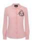 Блуза из шелка с узором Moschino Boutique  –  Общий вид