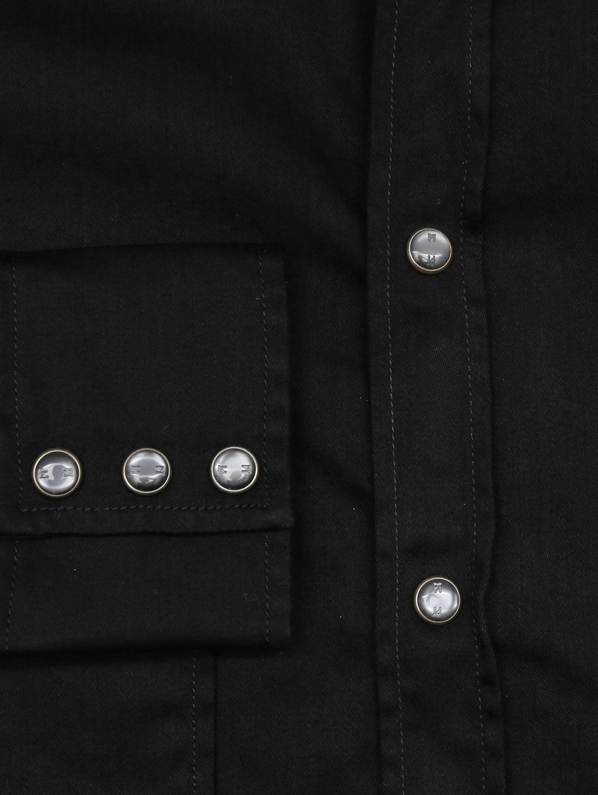 Рубашка из хлопка с карманами PT Torino  –  Деталь1  – Цвет:  Черный