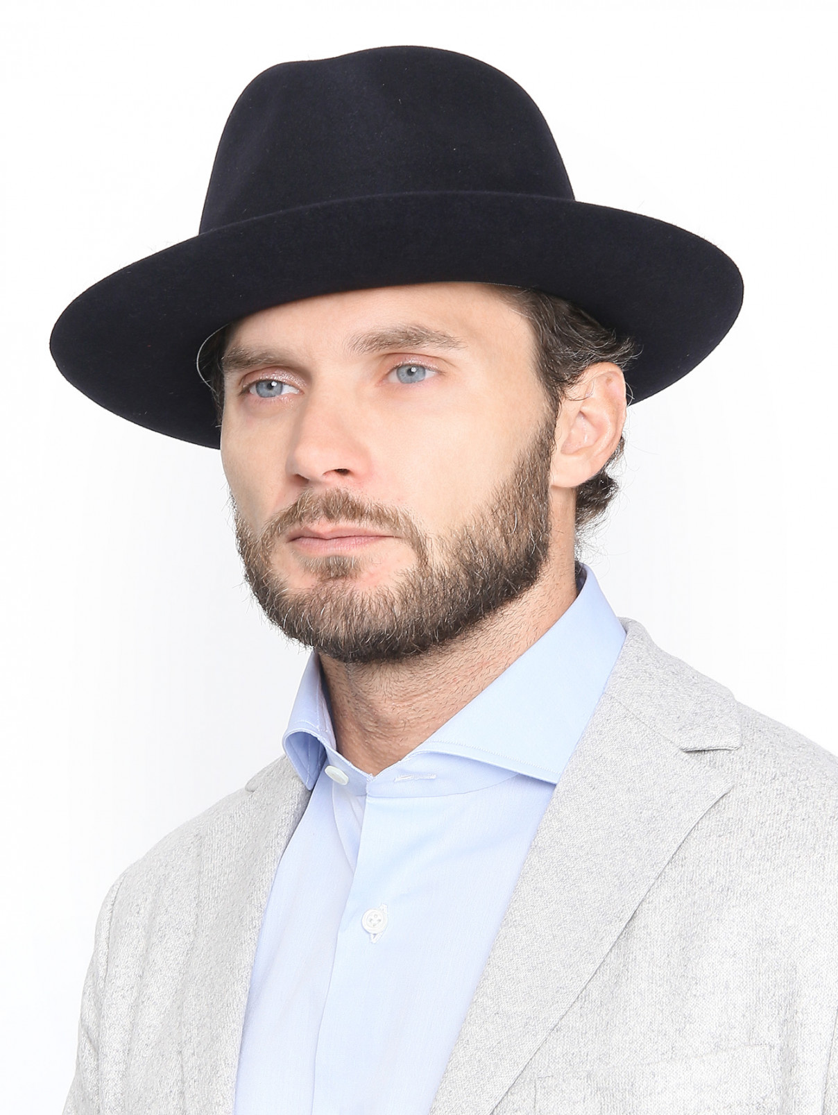 Шляпа из шерсти Stetson  –  МодельОбщийВид  – Цвет:  Синий