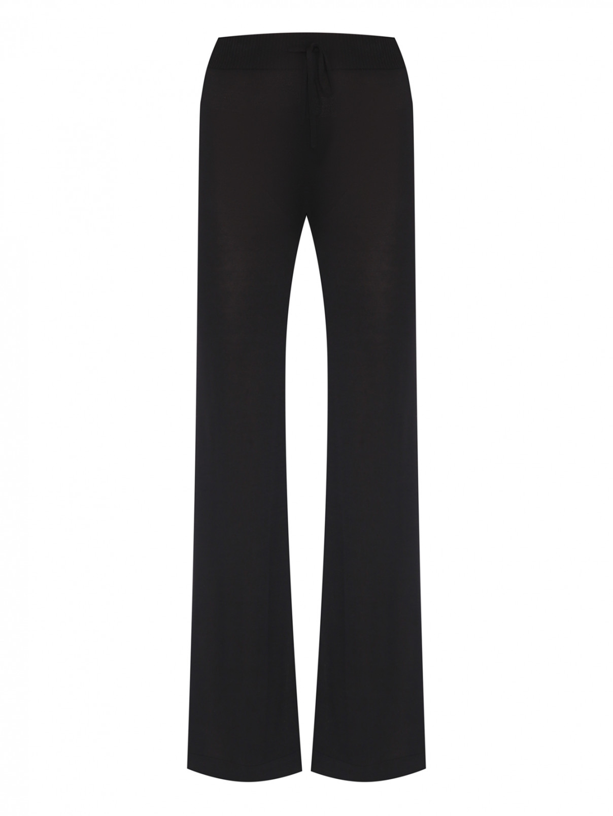 Трикотажные брюки из вискозы DEHA  –  Общий вид  – Цвет:  Черный