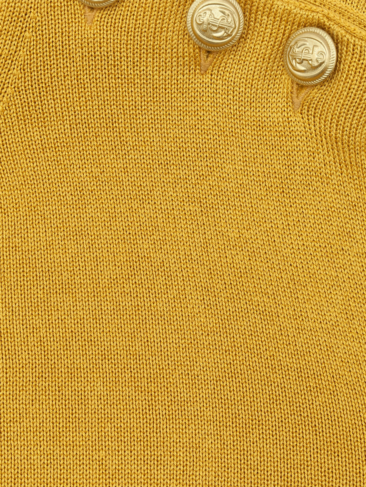 Джемпер из смешанного хлопка PT Torino  –  Деталь  – Цвет:  Желтый