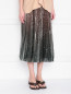 Плиссированная юбка на резинке в паетках Max Mara  –  МодельВерхНиз