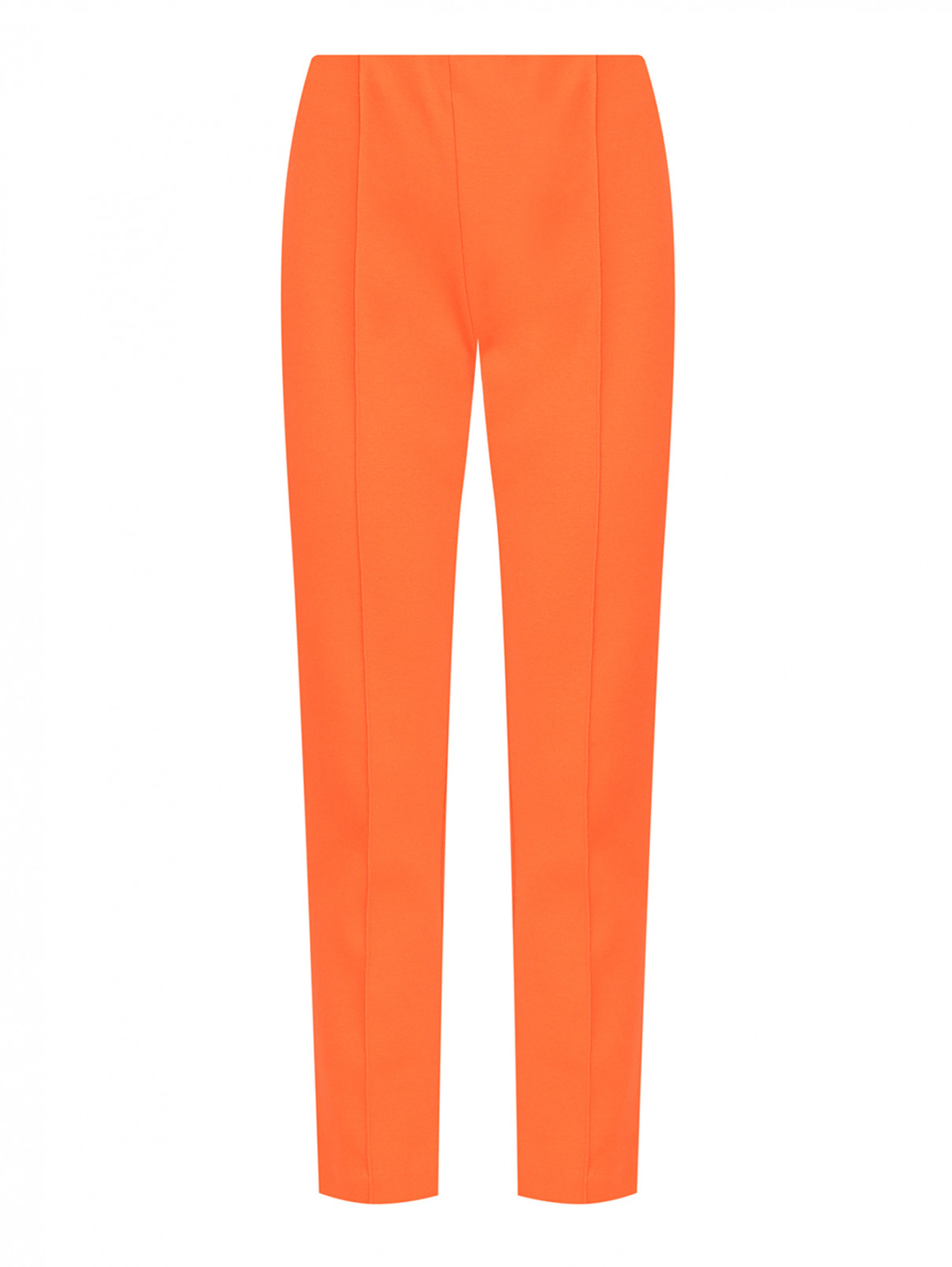 Брюки из смешанного хлопка на резинке Sportmax  –  Общий вид  – Цвет:  Оранжевый