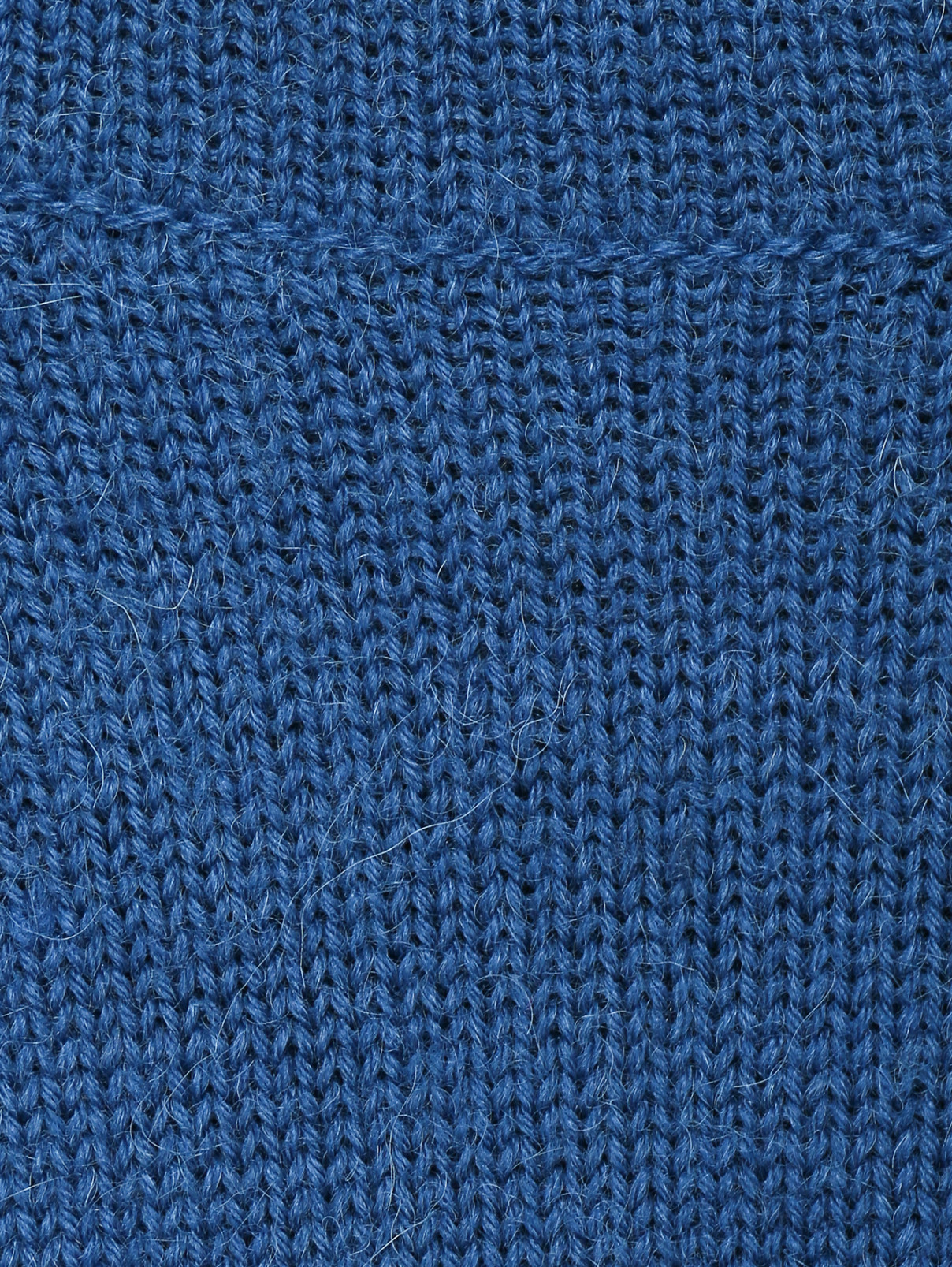 Свитер из шерсти с альпакой прямого кроя Marina Rinaldi  –  Деталь  – Цвет:  Синий