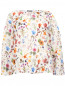 Блуза из шелка с цветочным узором Strenesse  –  Общий вид