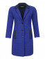 Легкое пальто из хлопка с контрастными вставками Emporio Armani  –  Общий вид