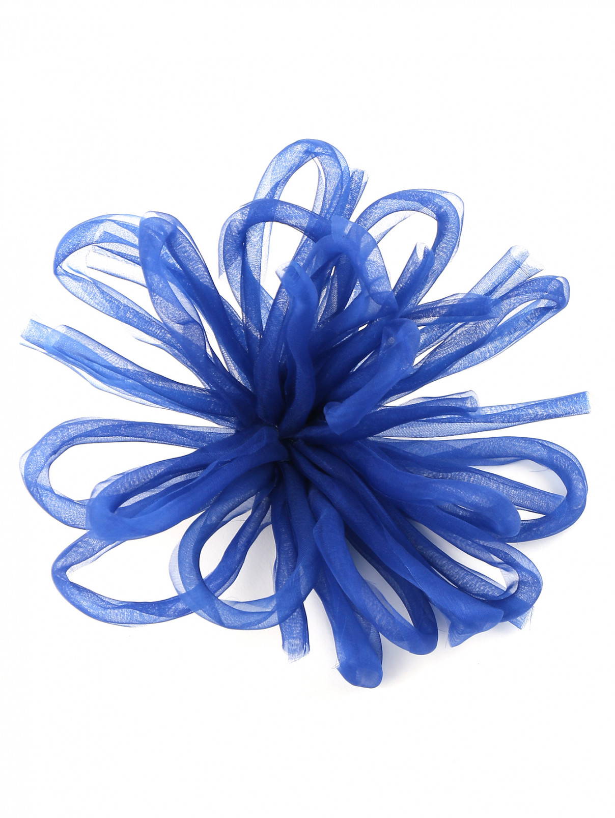 Брошь из текстиля в форме цветка Persona by Marina Rinaldi  –  Общий вид  – Цвет:  Синий