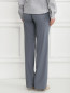 Широкие брюки изо льна и шелка Emporio Armani  –  Модель Верх-Низ1