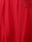 Платье-макси из шелка с драпировкой декорированное бисером Alberta Ferretti  –  Деталь1