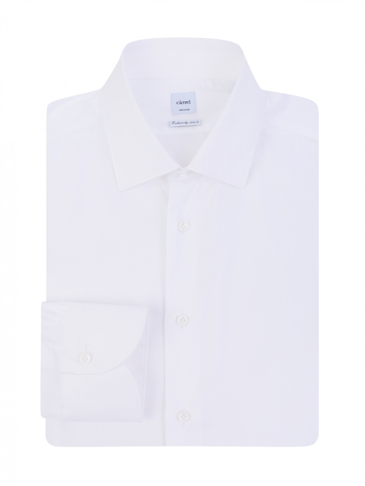 Рубашка из хлопка Carrel  –  Общий вид  – Цвет:  Белый