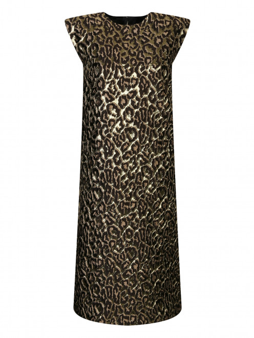 Платье с узором с боковыми карманами - Общий вид