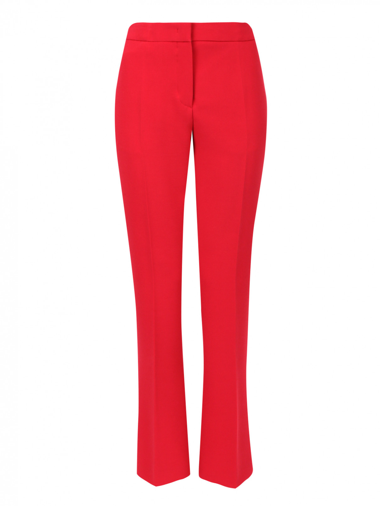 Прямые брюки со стрелками Alberta Ferretti  –  Общий вид  – Цвет:  Красный
