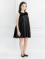Бархатное платье с шелковой юбкой плиссэ Dior  –  Модель Общий вид