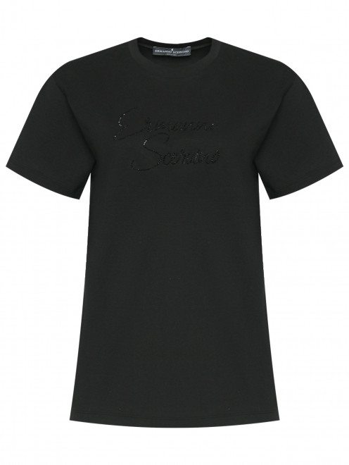 Футболка из хлопка с логотипом Ermanno Scervino - Общий вид