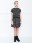 Платье трикотажное с принтом Karl Lagerfeld  –  МодельВерхНиз