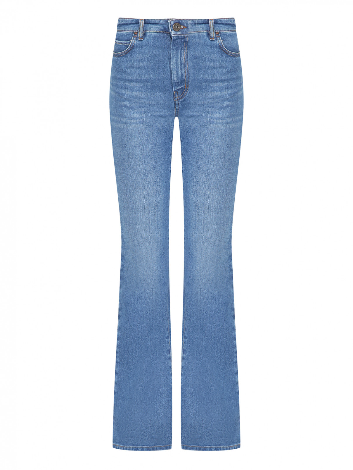 Расклешенные джинсы с высокой посадкой Weekend Max Mara  –  Общий вид  – Цвет:  Синий