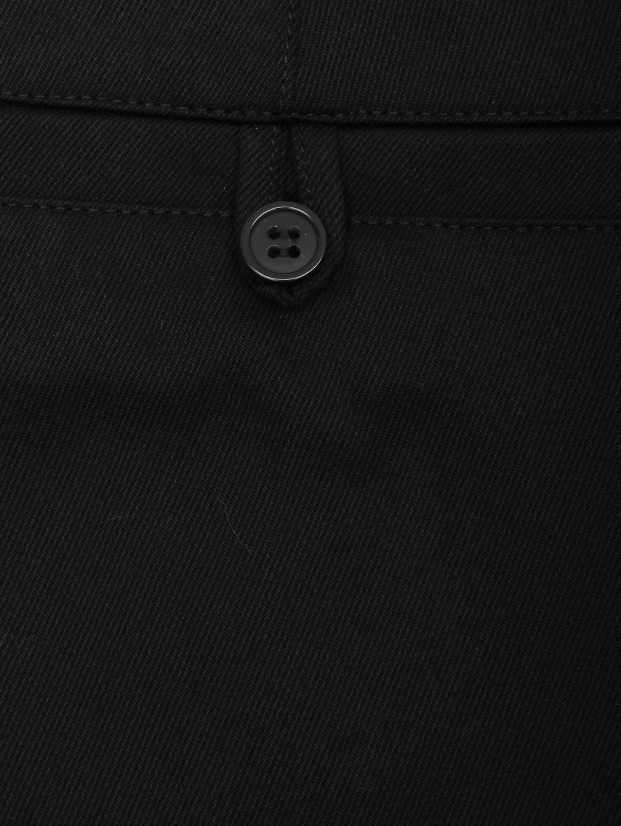 Брюки из шерсти и хлопка с карманами A.P.C.  –  Деталь1  – Цвет:  Черный