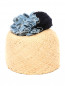 Шляпа из соломы с декоративной отделкой Federica Moretti  –  Обтравка2