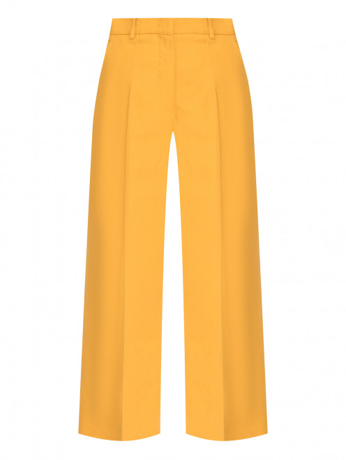 Брюки из хлопка и льна Weekend Max Mara - Общий вид