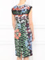 Платье-миди из смешанного шелка с цветочным узором Aquilano Rimondi  –  Модель Верх-Низ1